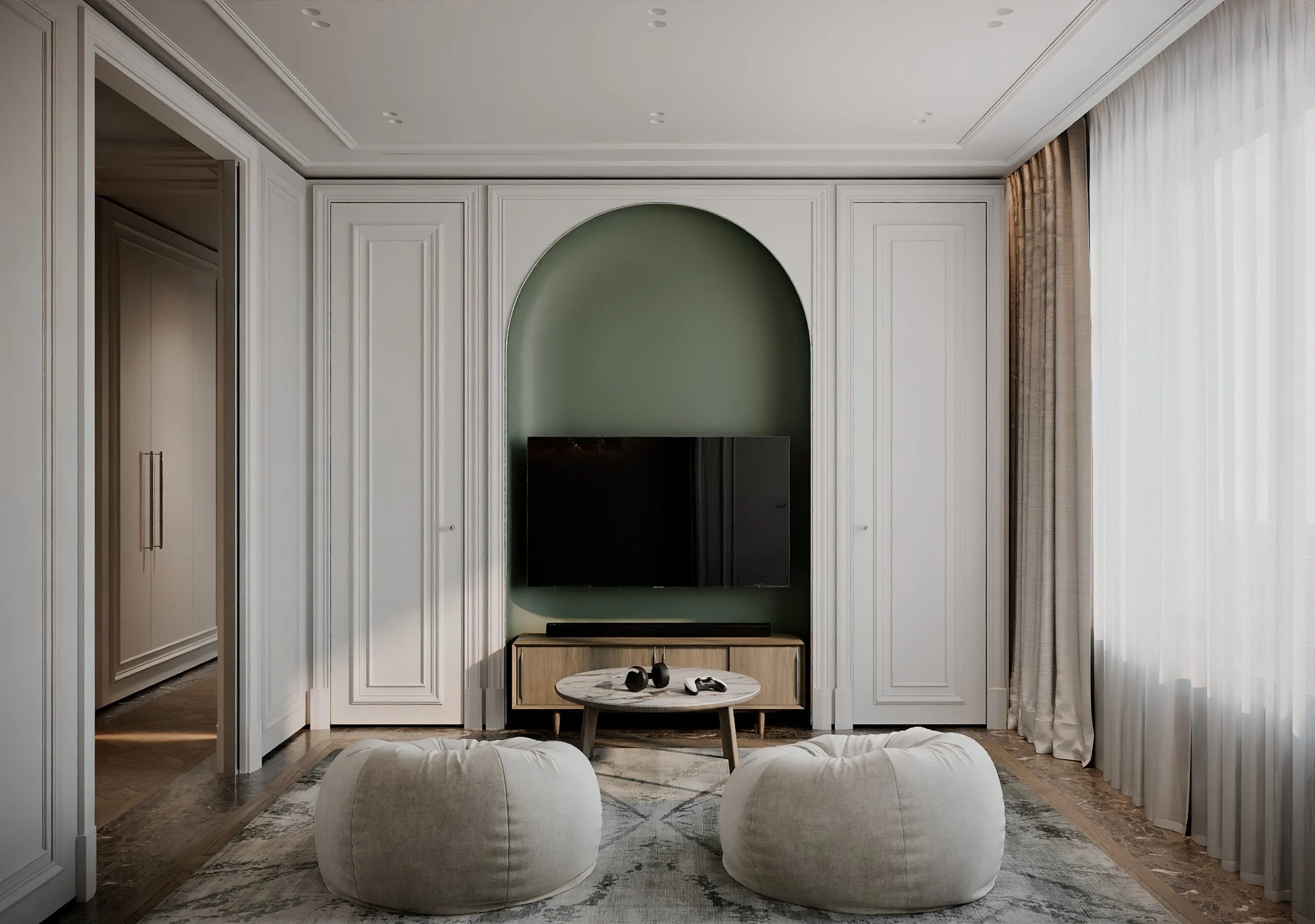 Playroom interior, view 15
