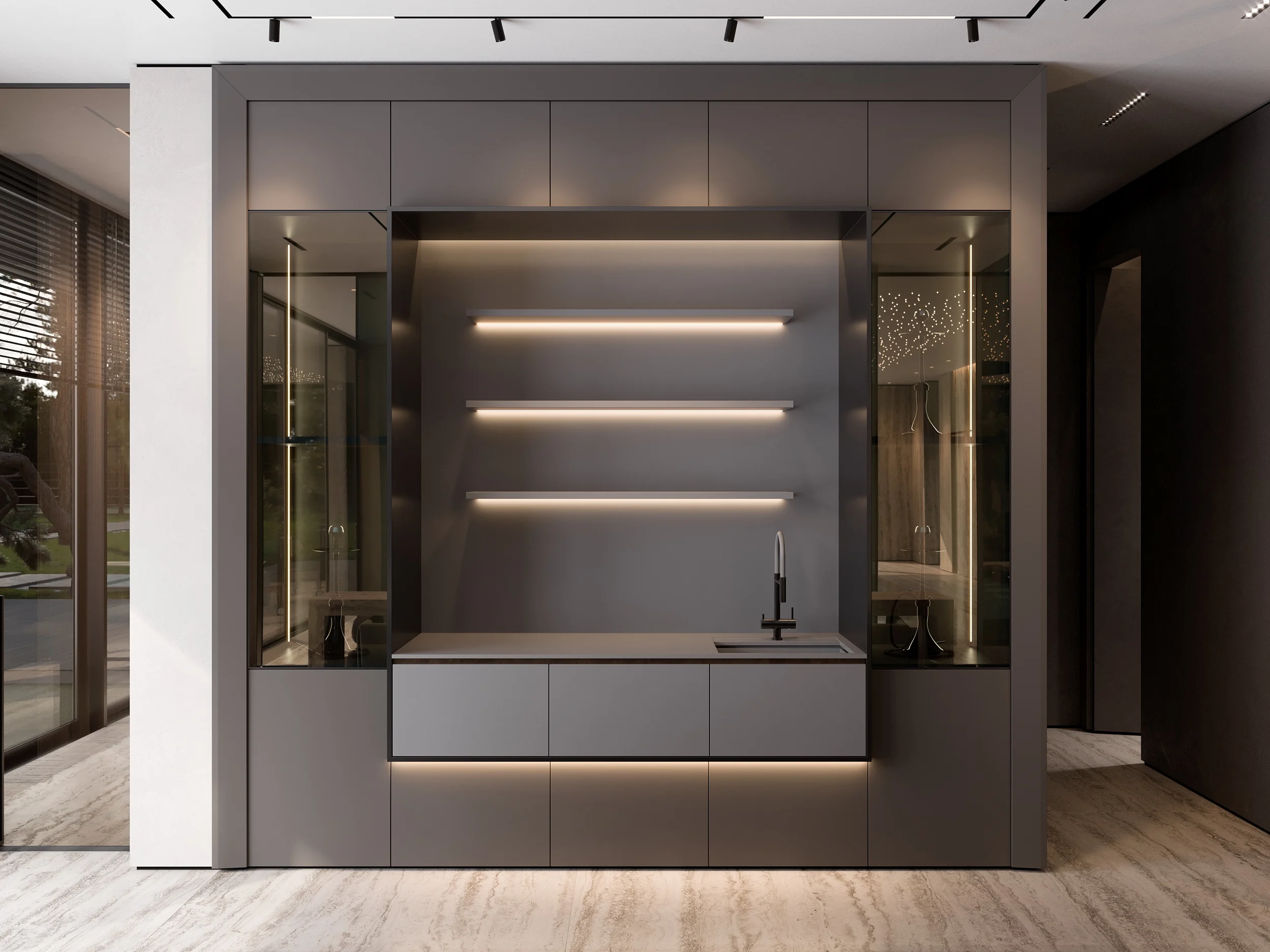 Residential interior, view 38