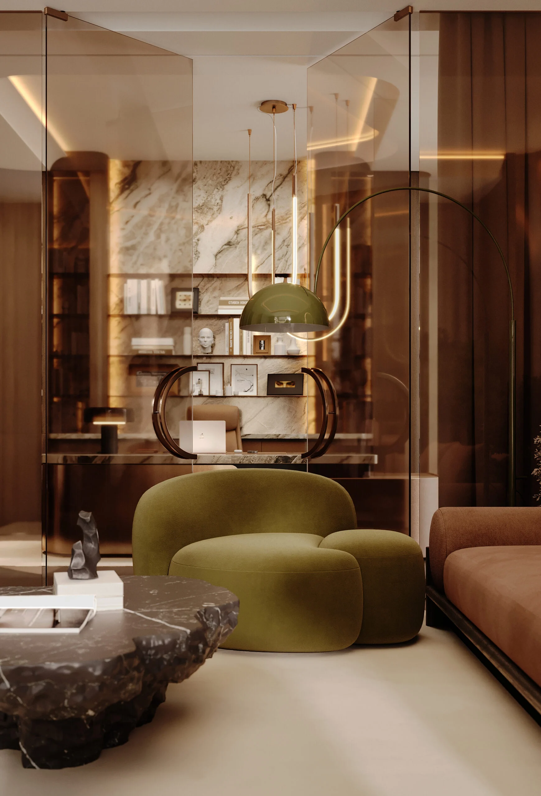 Study interior, view 58
