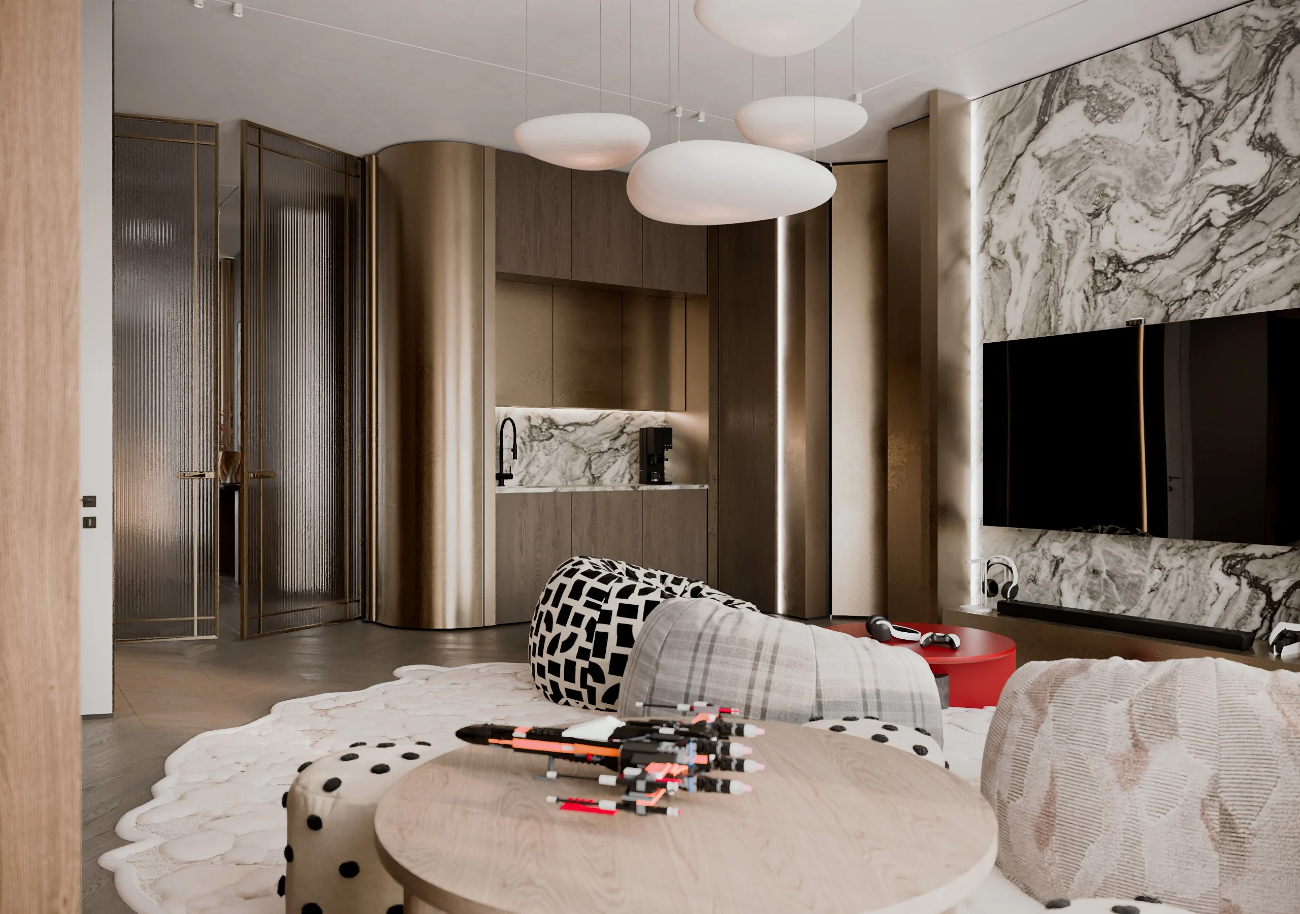Interior visualization, view 75