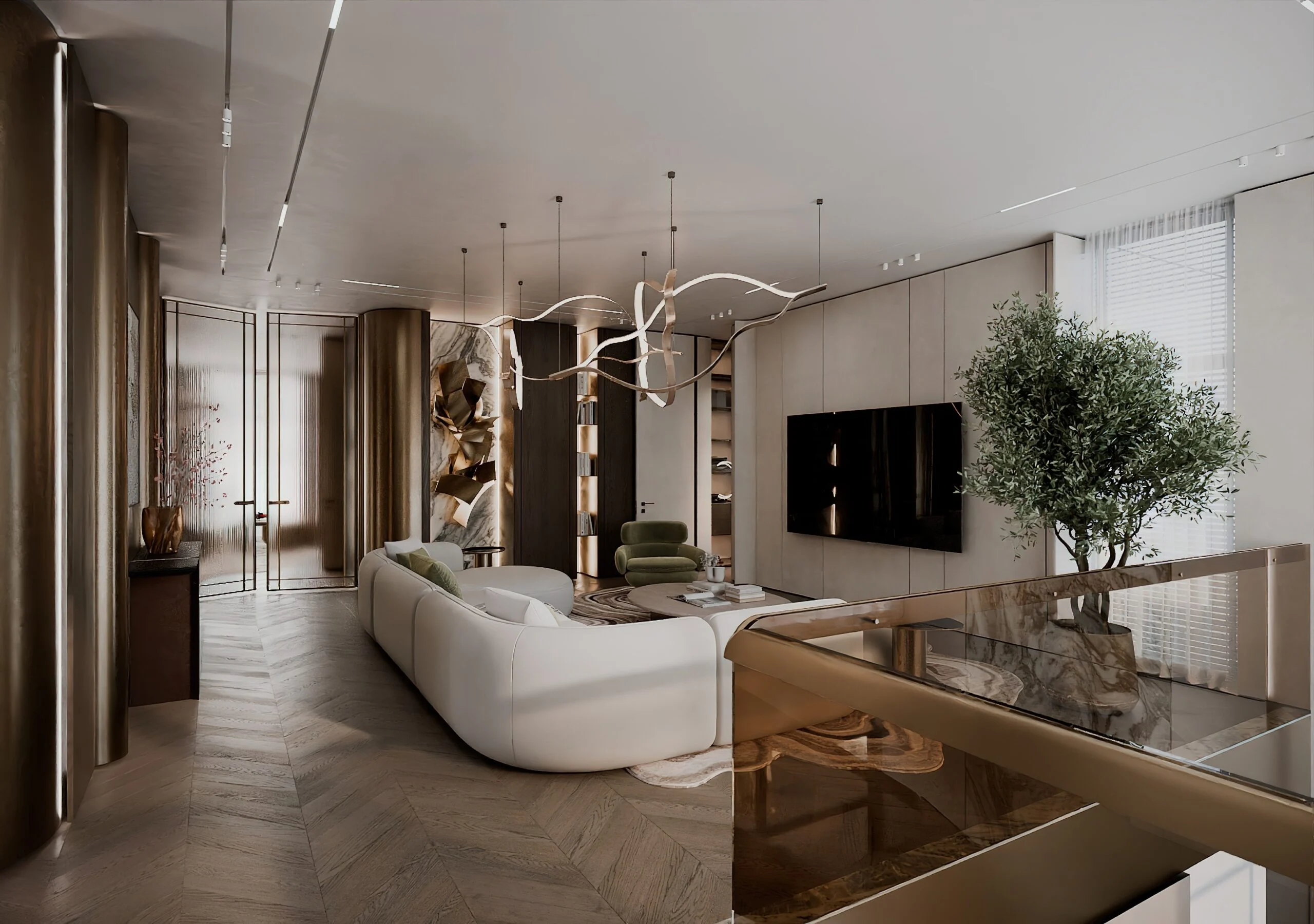 Interior visualization, view 77