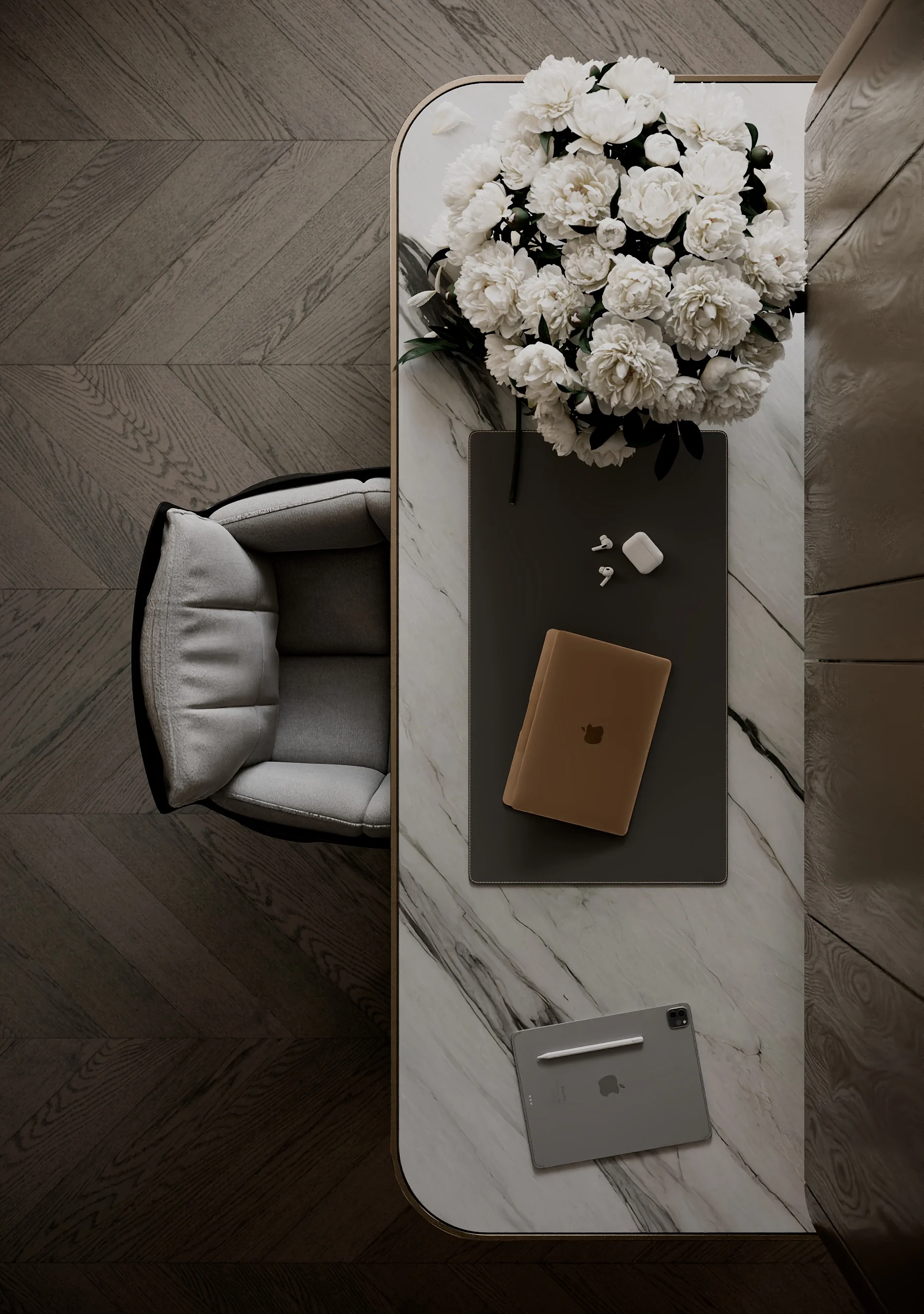 Interior visualization, view 83